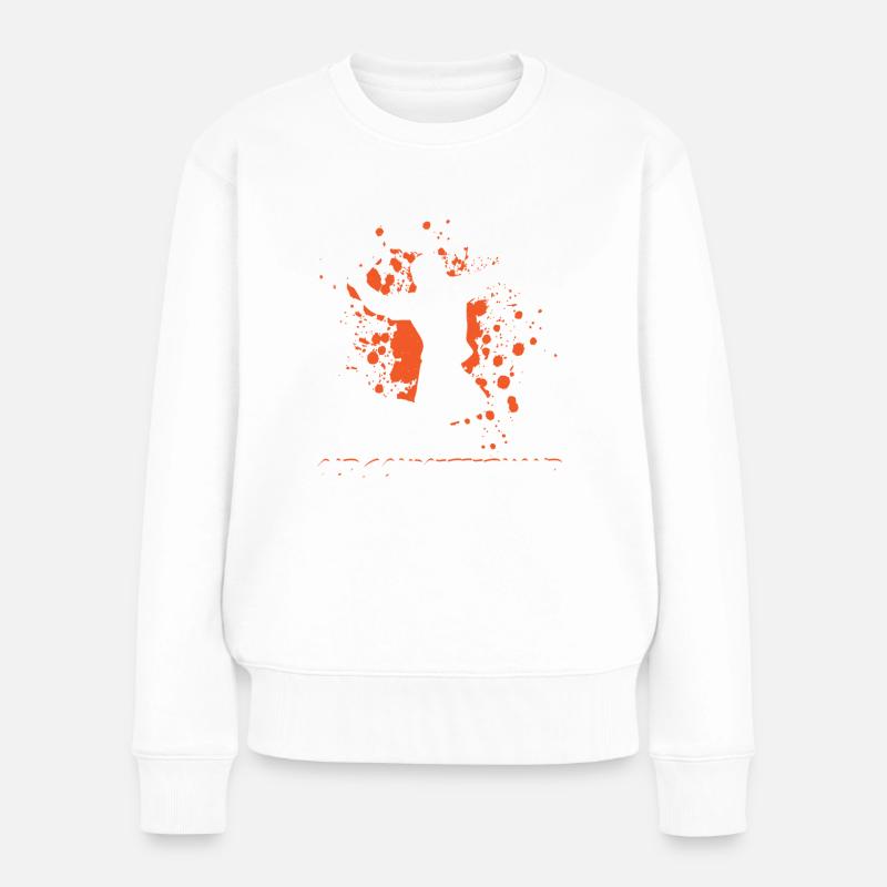 Old Schmetterhand Badminton Geschenk - Frauen Premium Bio Pullover - Weiß