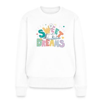 Peanuts Snoopy Sweet Dreams - Pull Premium bio Femme - blanc - Devant - Julia (174cm)