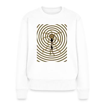 Third Eye Dances - Women's Premium Organic Jumper - white - Front - Julia (174cm)