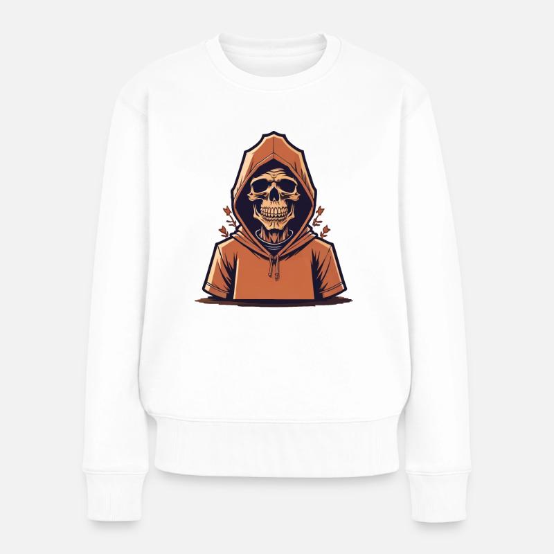 Tod in der Nachbarschaft - Frauen Premium Bio Pullover - Weiß