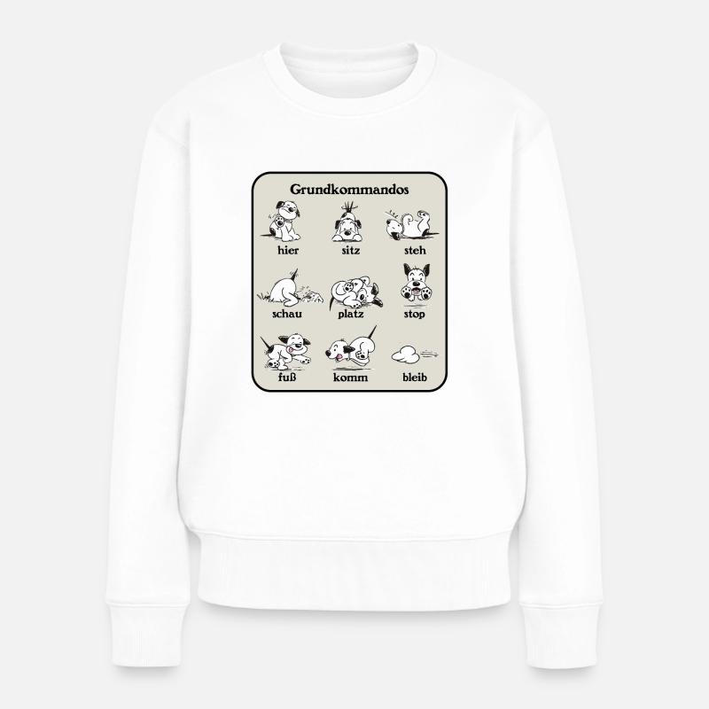 Kommandos1 1 - Frauen Premium Bio Pullover - Weiß