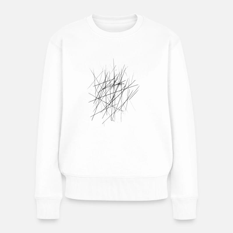 Kratzer - Frauen Premium Bio Pullover - Weiß