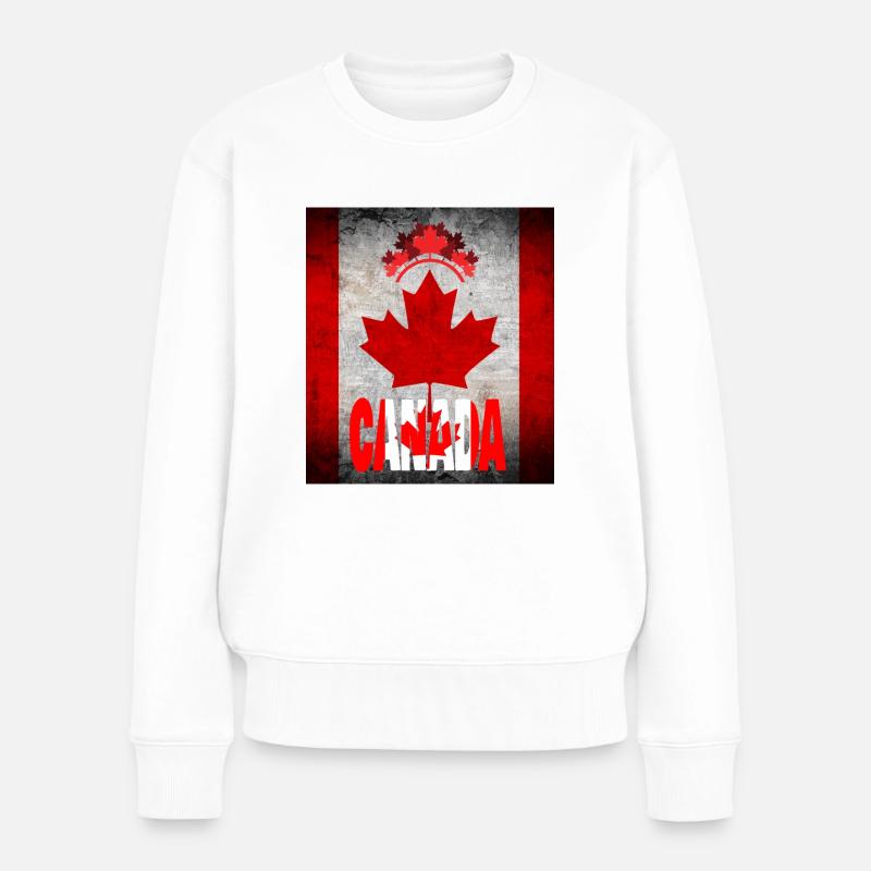 Canada, maple leaf. - Women's Premium Organic Jumper - white
