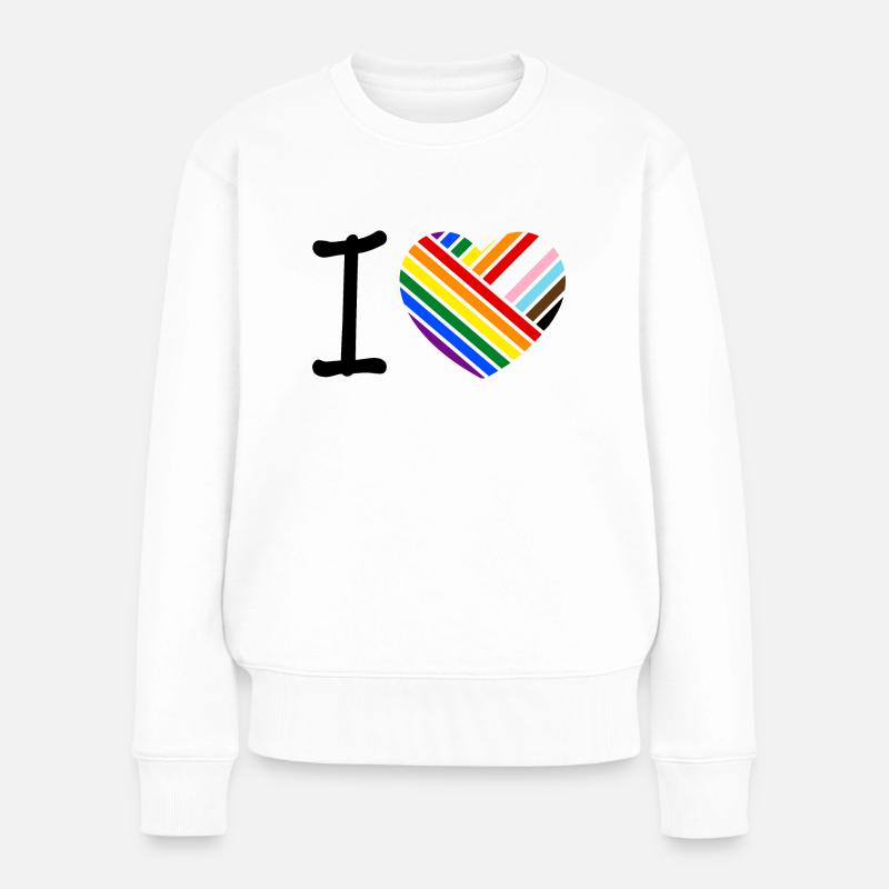 J’aime - classique - Pull Premium bio Femme - blanc