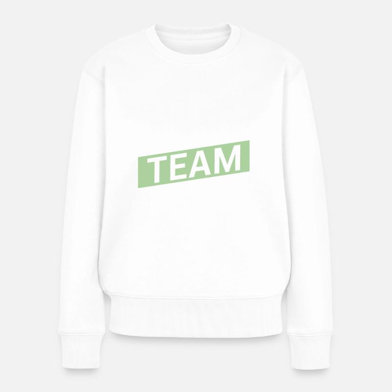 Skiing Team - Frauen Premium Bio Pullover - Weiß