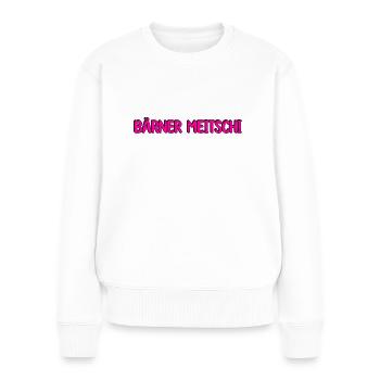 Bärner Meitschi ( Berner Mädchen) - Frauen Premium Bio Pullover - Weiß - Vorne - Julia (174cm)