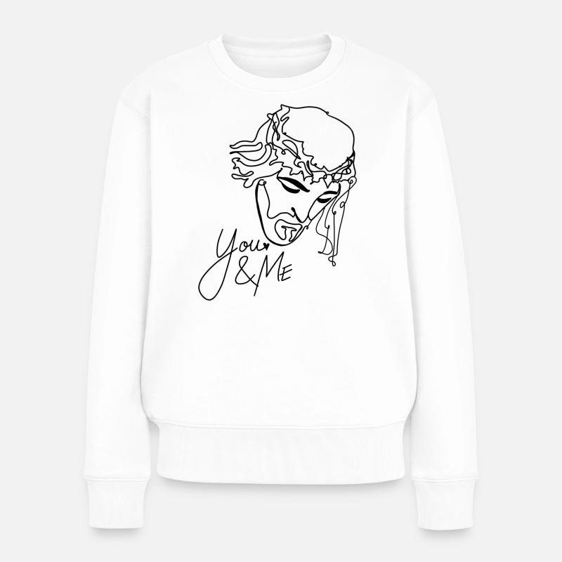 Jésus - Pull Premium bio Femme - blanc