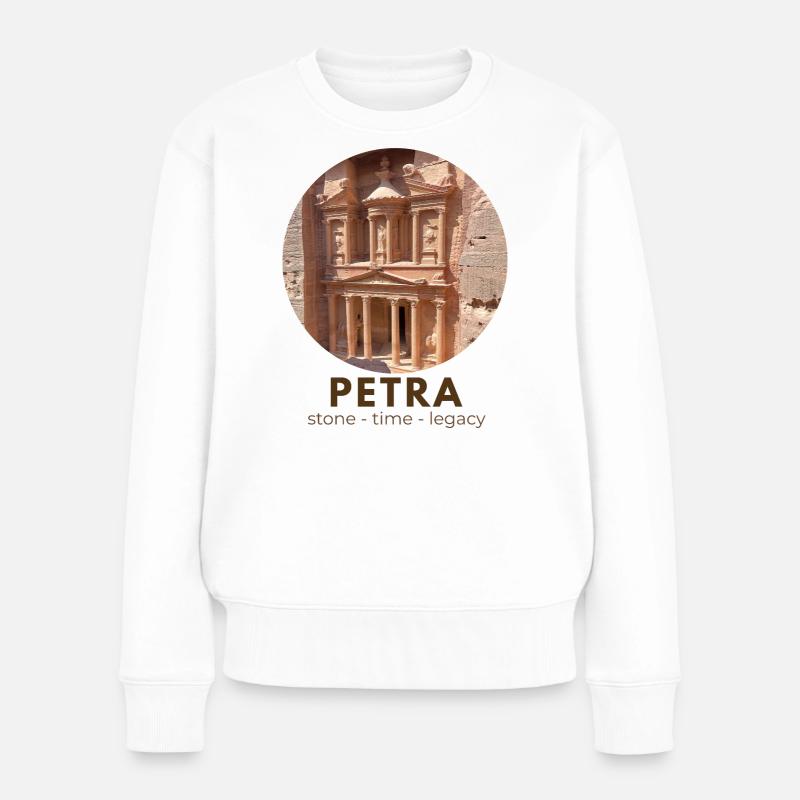 Trésor de Petra 3 - Pull Premium bio Femme - blanc