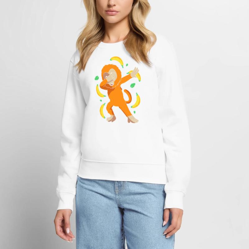 Tamarin Monkey Monkey Monkey Monkey Face Women's Premium Organic Jumper