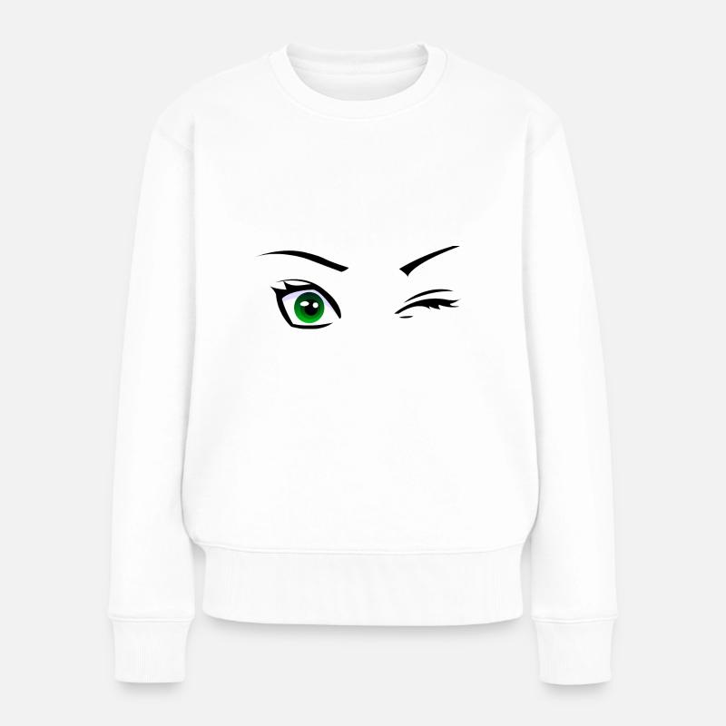 Clin d'oeil - Pull Premium bio Femme - blanc