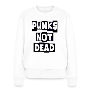 Punk Rock - Frauen Premium Bio Pullover - Weiß - Vorne - Julia (174cm)