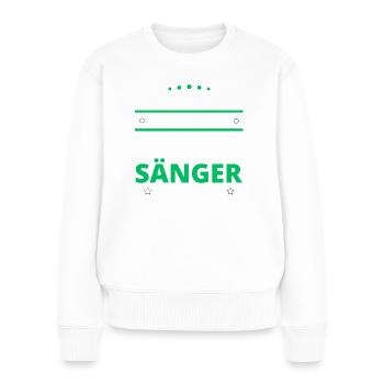 Cadeau Chanteur - Deux Types de... Concevoir - Pull Premium bio Femme - blanc - Devant - Julia (174cm)