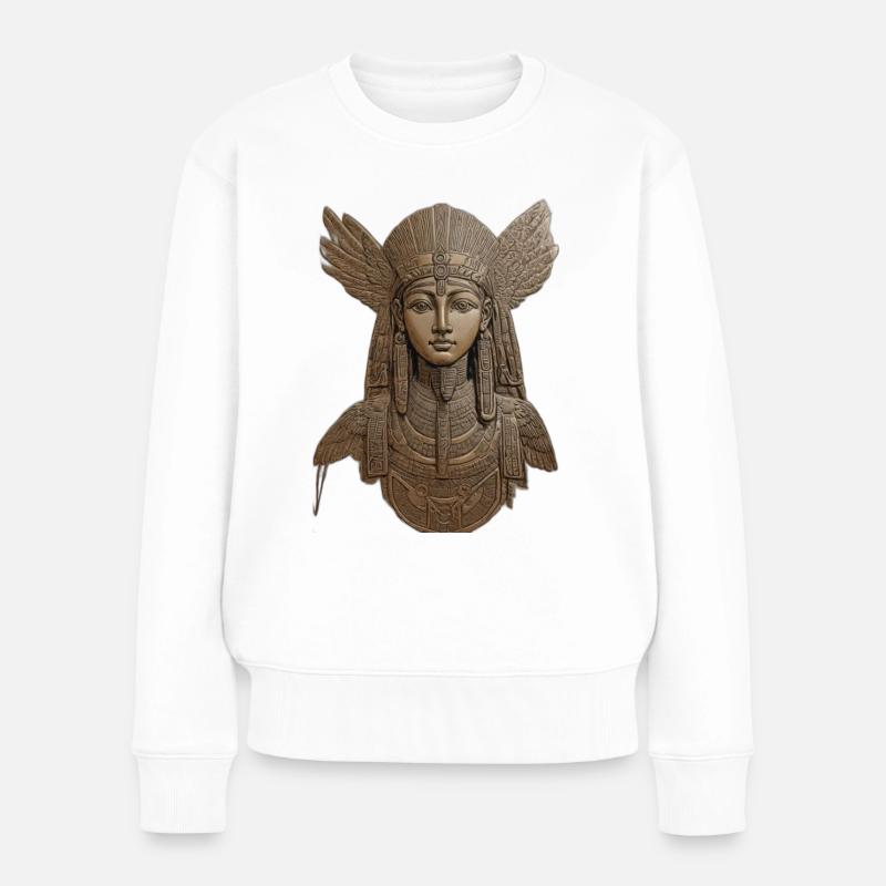 egypt - Frauen Premium Bio Pullover - Weiß