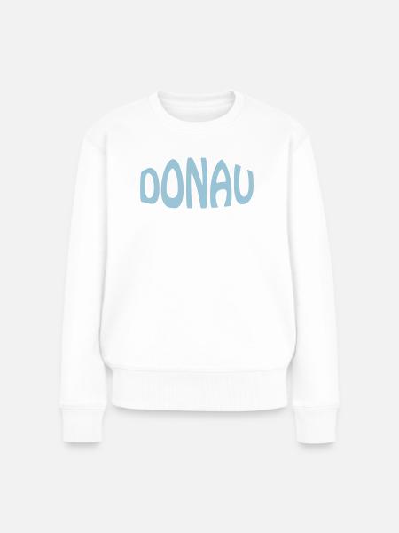 DONAU - Frauen Premium Bio Pullover - Weiß