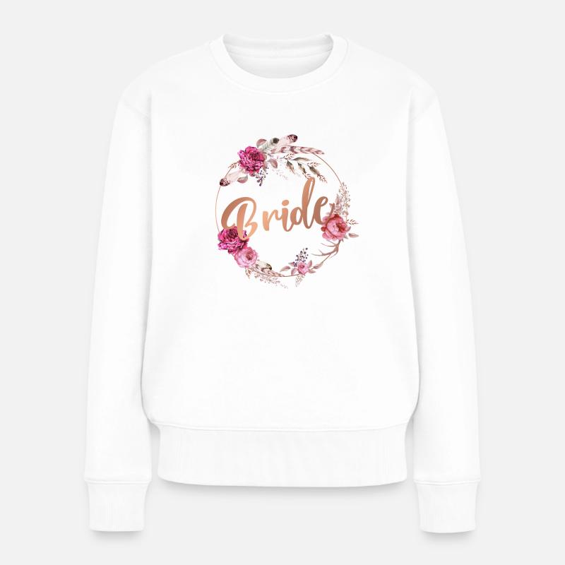 Bride JGA - Frauen Premium Bio Pullover - Weiß