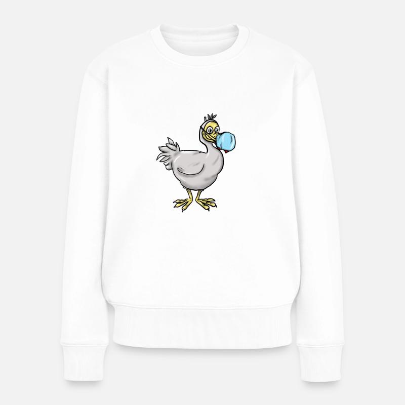Dodo masque - Pull Premium bio Femme - blanc