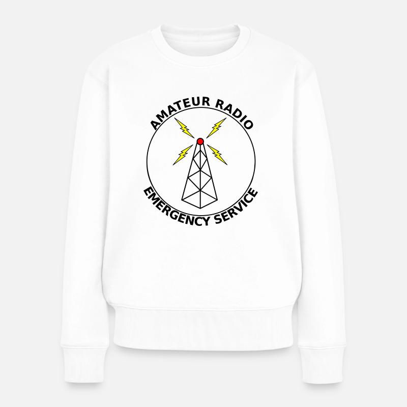 Amateurfunk Notdienst Amateurfunk - Frauen Premium Bio Pullover - Weiß
