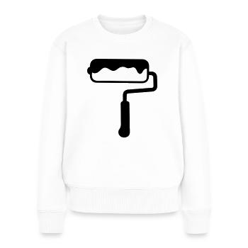 Pintor - Sudadera ecológica prémium para mujer - blanco - delante - Julia (174cm)