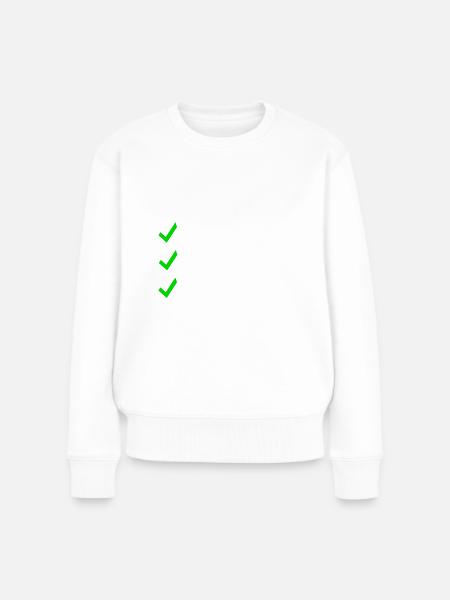 To Do´s Abschlussjahr 2025 Design - Frauen Premium Bio Pullover - Weiß
