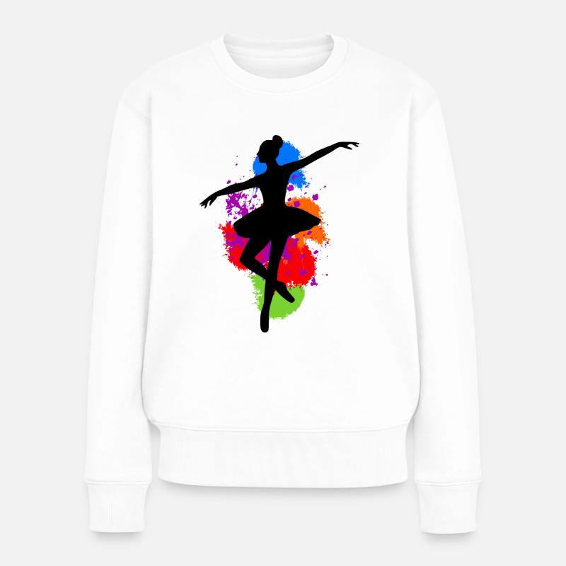 Das Ballett - Frauen Premium Bio Pullover - Weiß