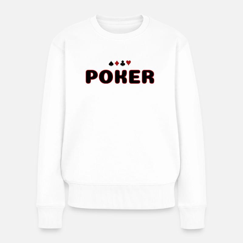 POKER - Pull Premium bio Femme - blanc