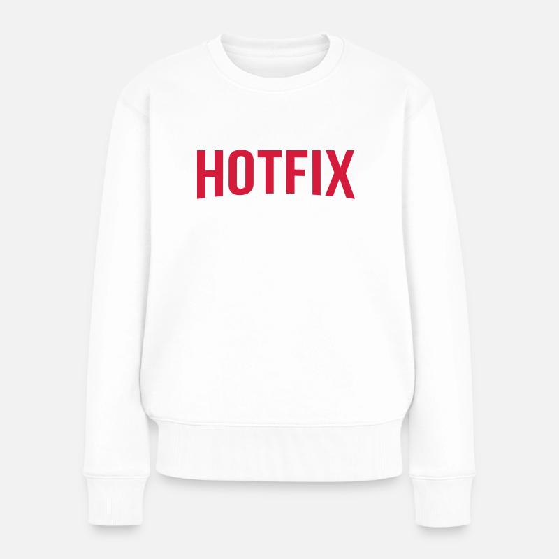 Hotfix - Women's Premium Organic Jumper - white
