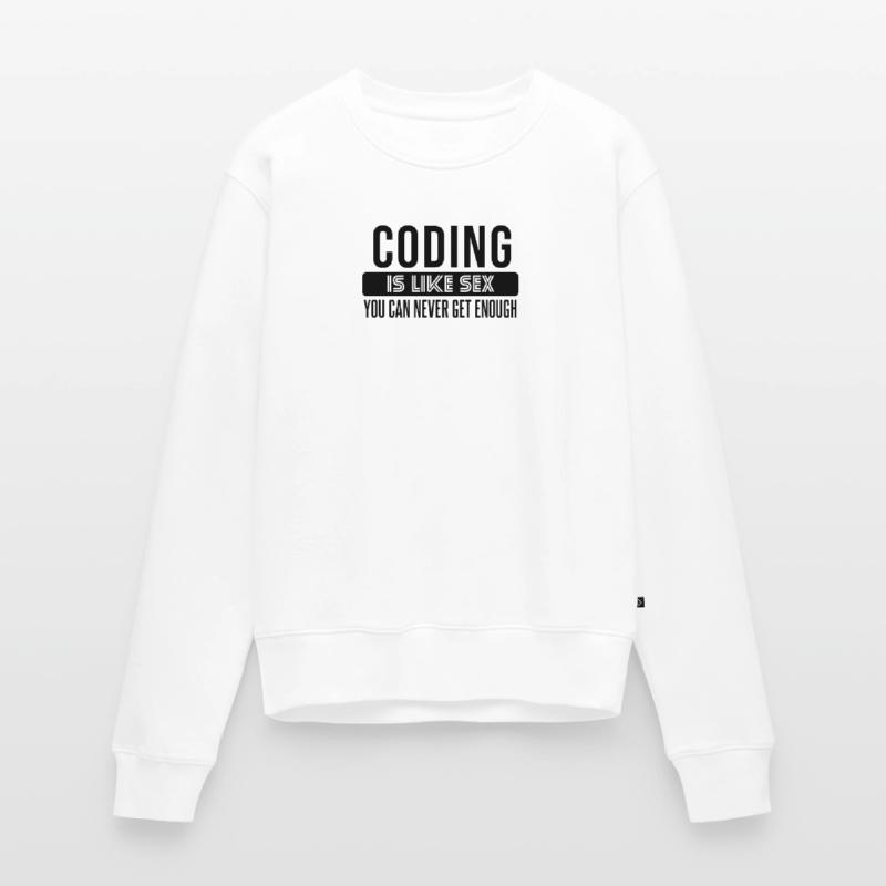 Déclaration de codage – Conception provocatrice du développeur Pull Premium bio Femme