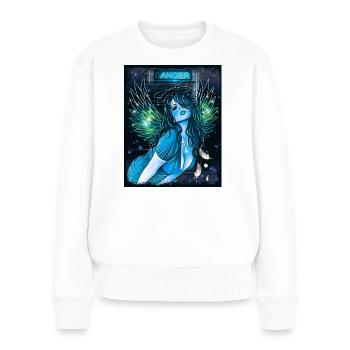 Neuer Engel - Frauen Premium Bio Pullover - Weiß - Vorne - Julia (174cm)