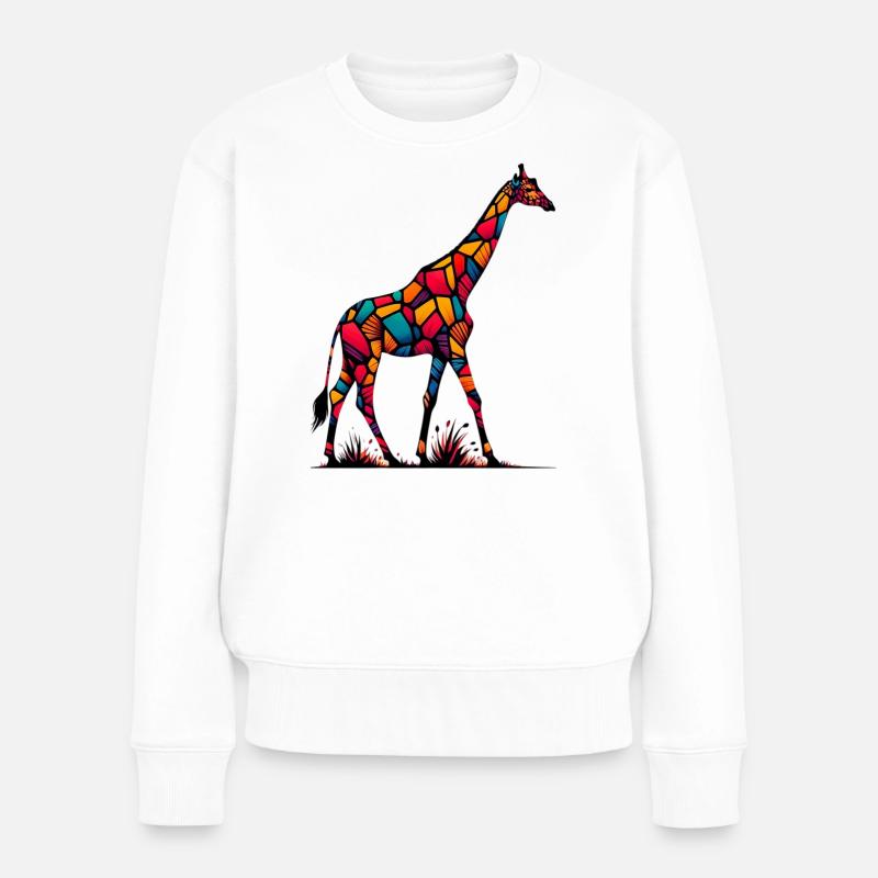 Girafe - Pull Premium bio Femme - blanc