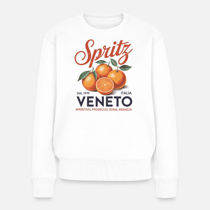Sunset Aperitivo - Frauen Premium Bio Pullover - Weiß