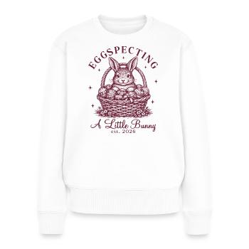 Easter Funny Pregnancy Announcement Women - Women's Premium Organic Jumper - white - Front - Julia (174cm)