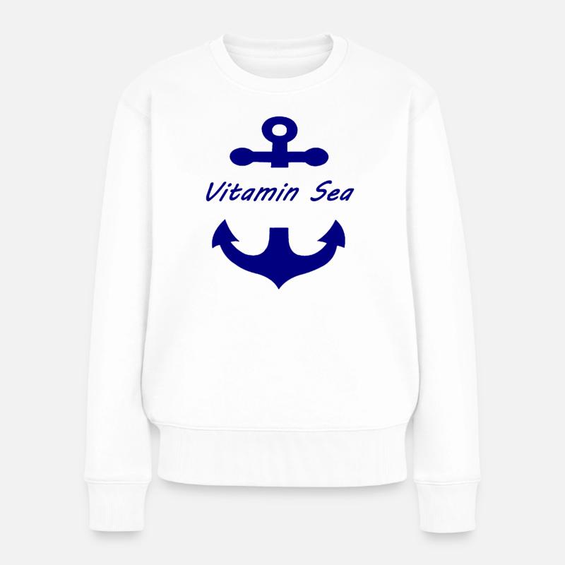 Vitamine-Mer - Pull Premium bio Femme - blanc