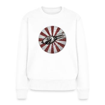 Smoking bomb - Frauen Premium Bio Pullover - Weiß - Vorne - Julia (174cm)