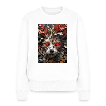 Spooky Plants Dog 1.3 - Women's Premium Organic Jumper - white - Front - Julia (174cm)