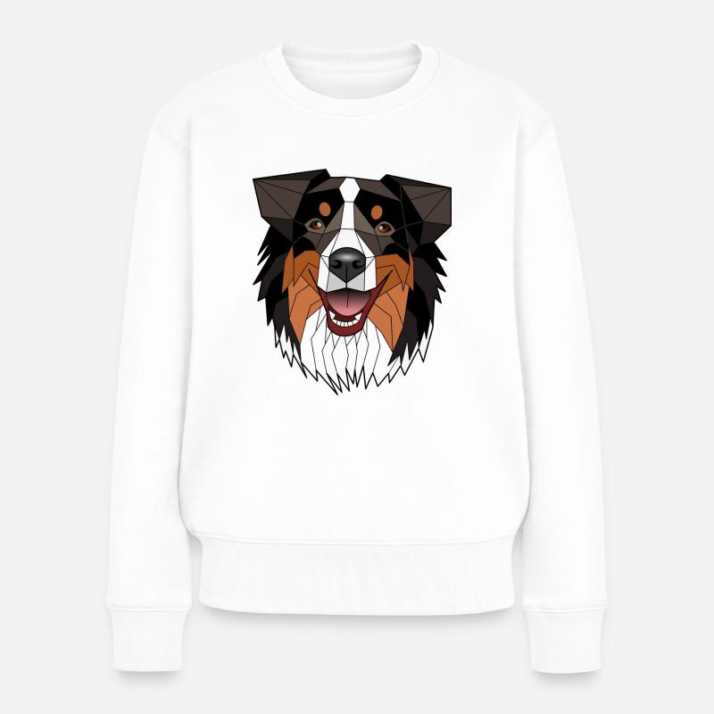 Australischer Schäferhund - Nisis - Frauen Premium Bio Pullover - Weiß