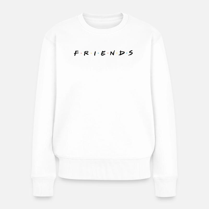 Friends Logo - Frauen Premium Bio Pullover - Weiß
