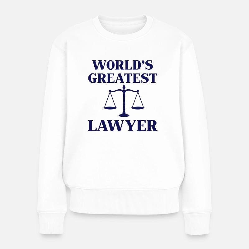 World's greatest Lawyer - Frauen Premium Bio Pullover - Weiß