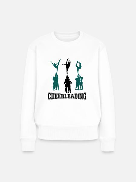 Cheerleading, Cheerleader - Frauen Premium Bio Pullover - Weiß