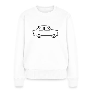 Trabbi as a contour - Customisable - Women's Premium Organic Jumper - white - Front - Julia (174cm)