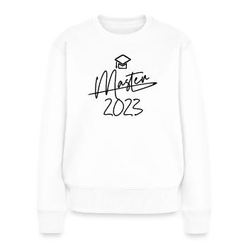 Master 2023 - Pull Premium bio Femme - blanc - Devant - Julia (174cm)