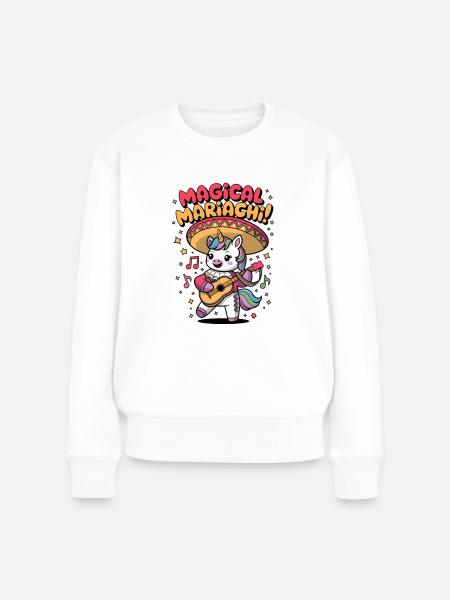 Magical Mariachi - Women's Premium Organic Jumper - white