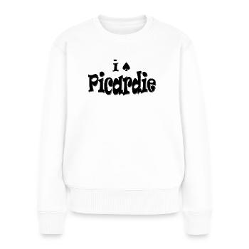 I love Picardie - Women's Premium Organic Jumper - white - Front - Julia (174cm)
