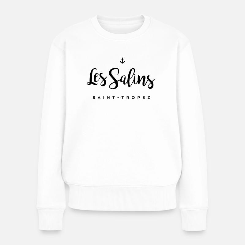 Les Salins - Saint Tropez - Pull Premium bio Femme - blanc