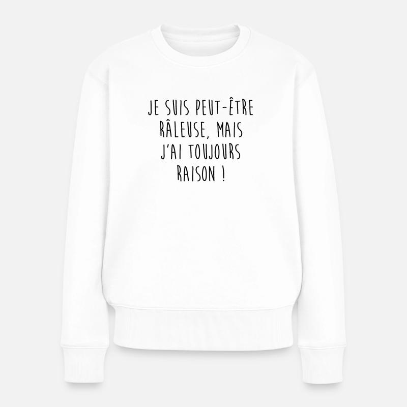 Râleuse.. - Pull Premium bio Femme - blanc