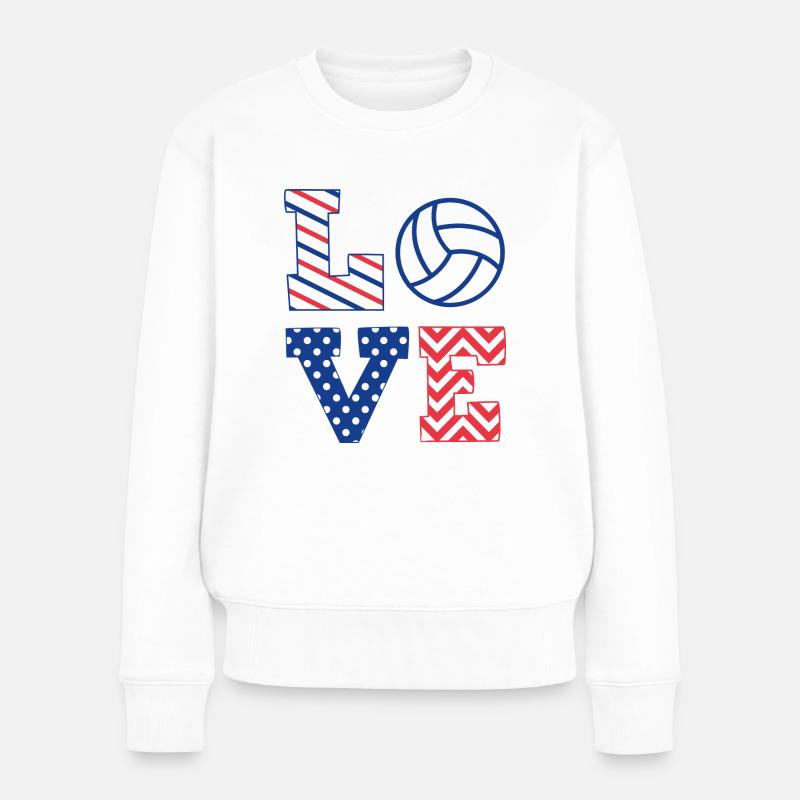 Volley-ball - Pull Premium bio Femme - blanc