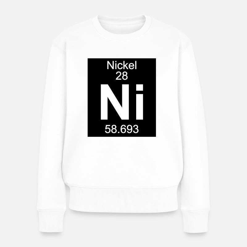 Element 28 - ni (nickel) - Inverse (Full) - Pull Premium bio Femme - blanc