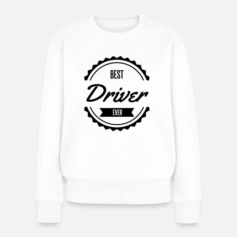 best driver conducteur chauffeur - Pull Premium bio Femme - blanc