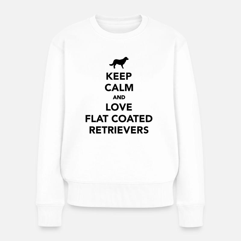 Flat Coated Retriever - Women's Premium Organic Jumper - white