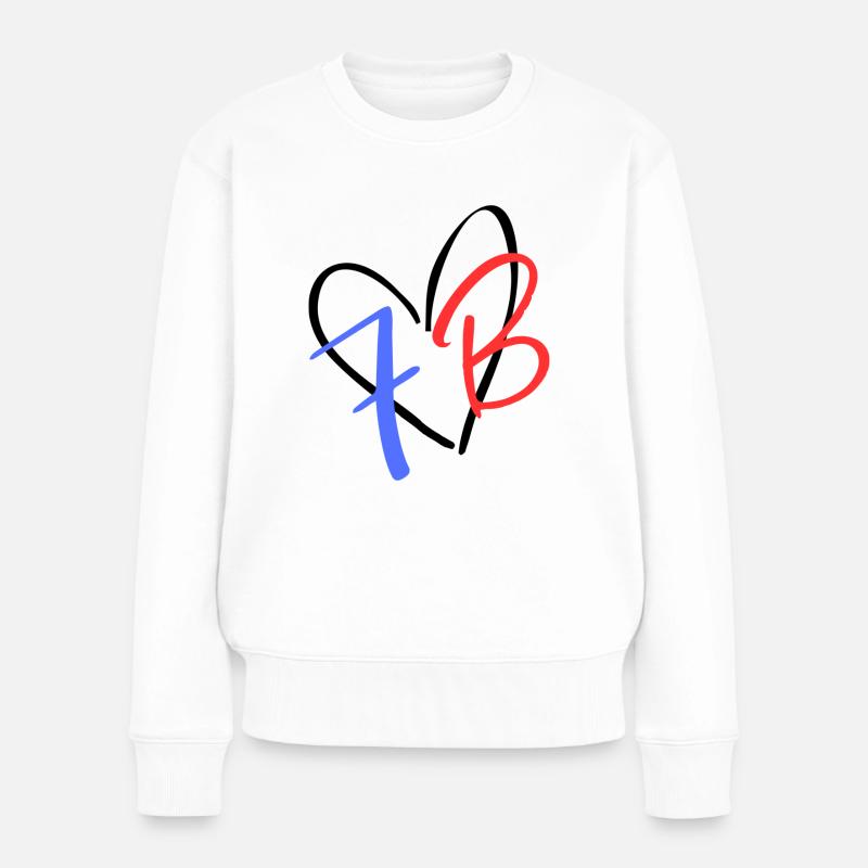 7B - Frauen Premium Bio Pullover - Weiß