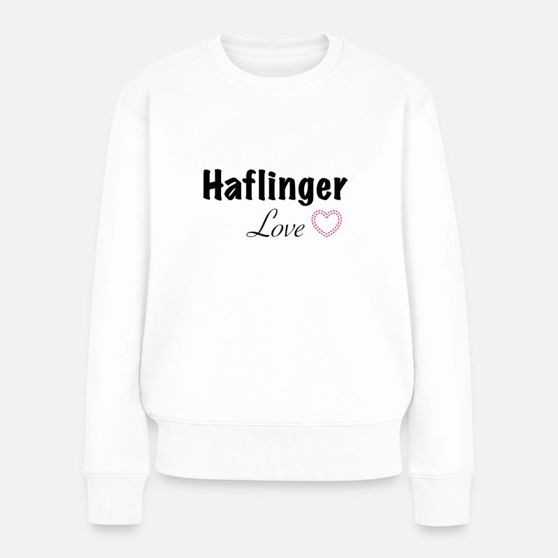 Haflinger Love - Pull Premium bio Femme - blanc